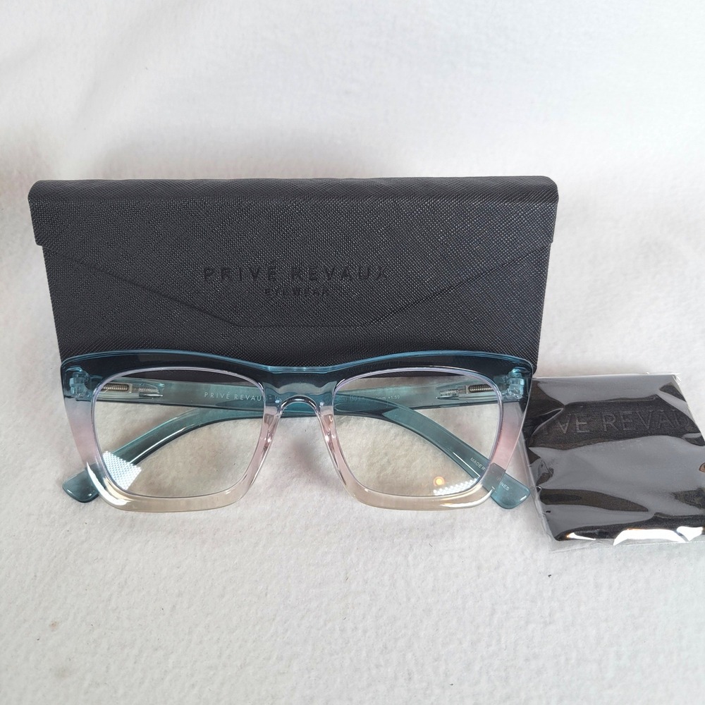Prive Revaux Womens Reading Glasses Fist Bump Cat Eye +1.50 Ombre Blue Retro 50s